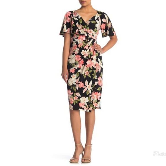 Maggy London Petites Faux Wrap Dress - Picture 6 of 7